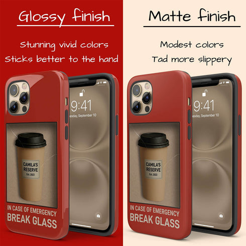 Personalized In Case of Emergency Break Glass iPhone Case